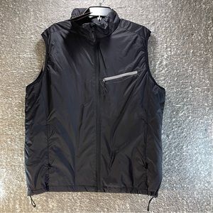 Neiman Marcus Vest Adult XXL Black Gray UltraLight Weight Men Primaloft NWT